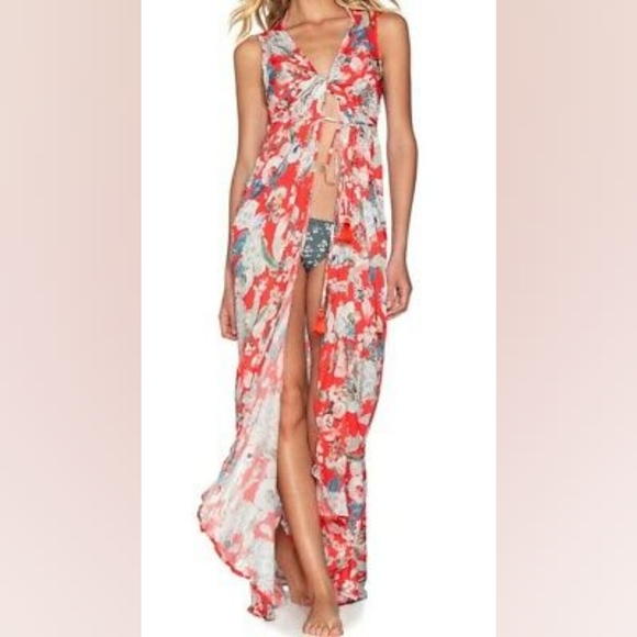 Maaji Floral Print Beach Wrap Dress - Picture 5 of 10